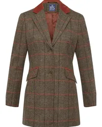 Brigitte von Schönfels Tweed-Gehrock Khaki