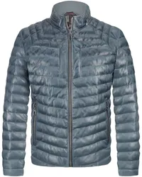 Milestone Ledersteppjacke MsMalik Mittelblau