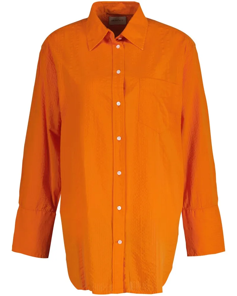 Gant Seersucker-Bluse Orange