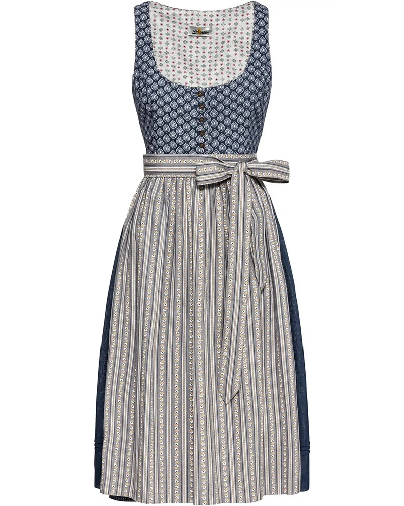 Almsach Midi-Dirndl Blau