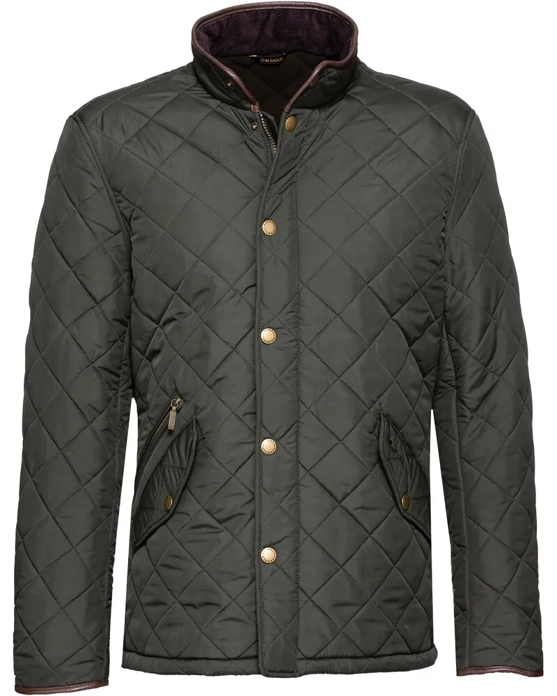 Barbour Steppjacke Powell Oliv