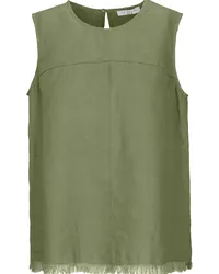 In Linea Leinen-Top Khaki