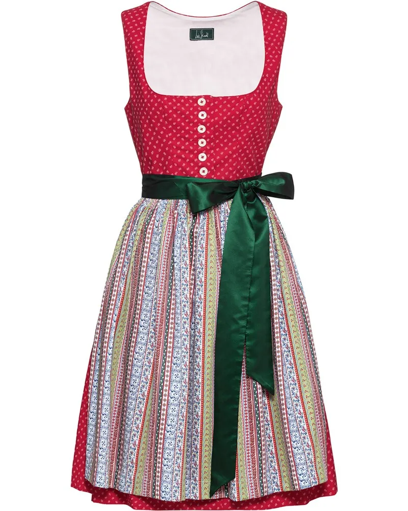 Luis Steindl Midi-Dirndl Rot