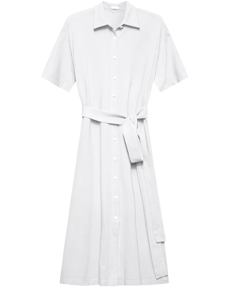 van Laack Piqué-Kleid Kamea Weiß