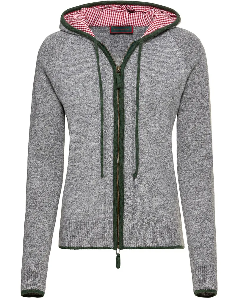 Reitmayer Strickjacke mit Kapuze Grau