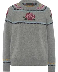 Reitmayer Jacquard-Strickpullover Hellgrau