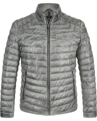 Milestone Ledersteppjacke MsMalik Silber