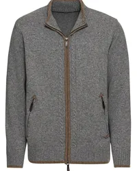 Reitmayer Strickjacke mit Zopfmuster Grau