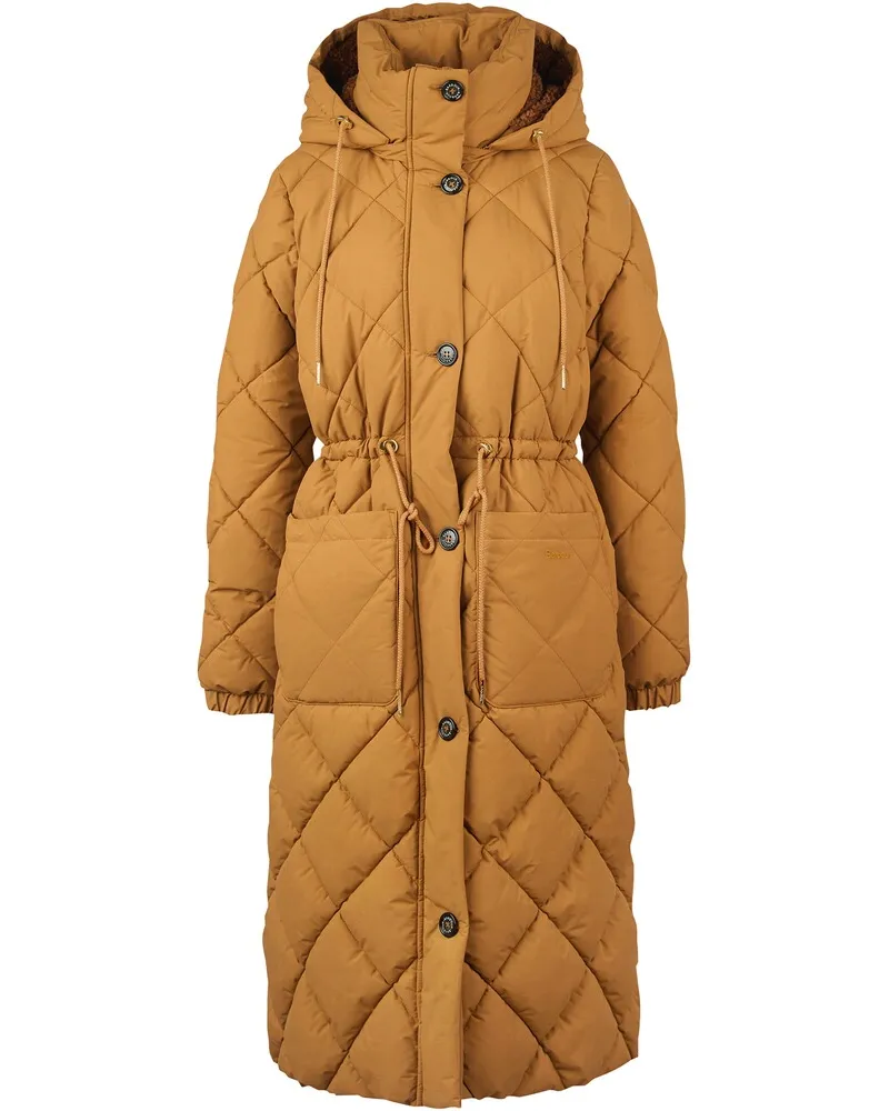 Barbour Langer Steppmantel Orinsay Fawn