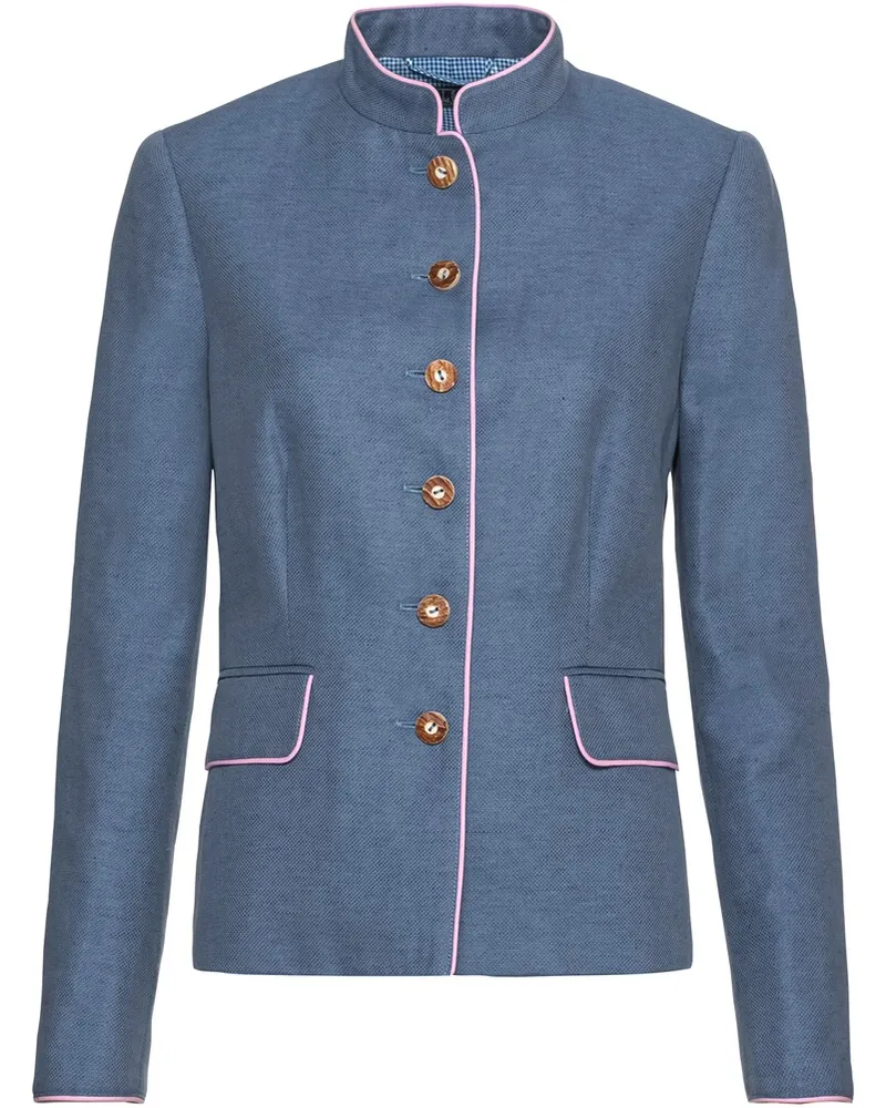 Luis Steindl Stehkragenjacke Blau