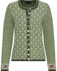 Reitmayer Jacquard-Strickjacke Grün