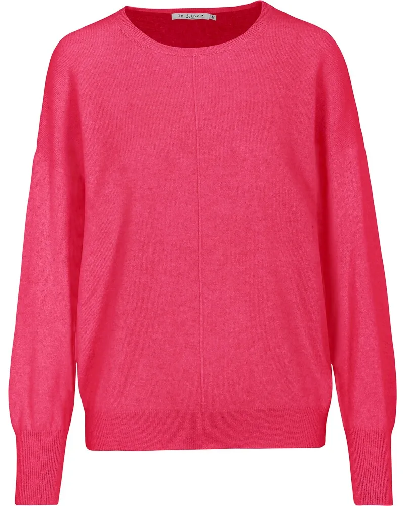 In Linea Rundhals-Kaschmirpullover Pink