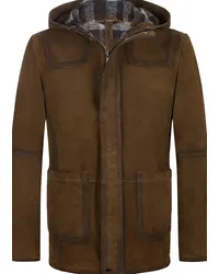 Milestone Kapuzen-Lederjacke MS Nino Cognac