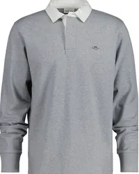 Gant Langarm-Rugbypolo Grey