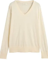 Gant V-Pullover Creme