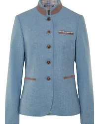 Reitmayer Kurze Stehkragenjacke Fischgrat Bleu