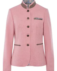 Reitmayer Kurze Stehkragenjacke Fischgrat Rosa