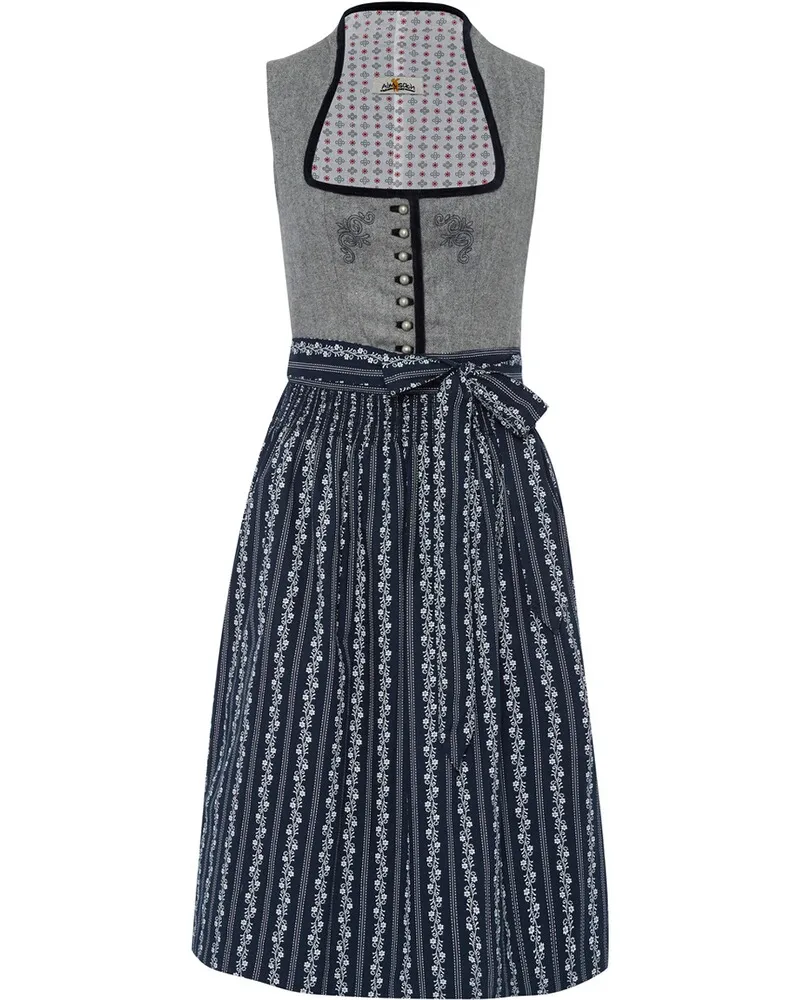 Almsach Midi-Dirndl Grau