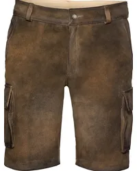 Reitmayer Kurze Cargo-Lederhose Braun