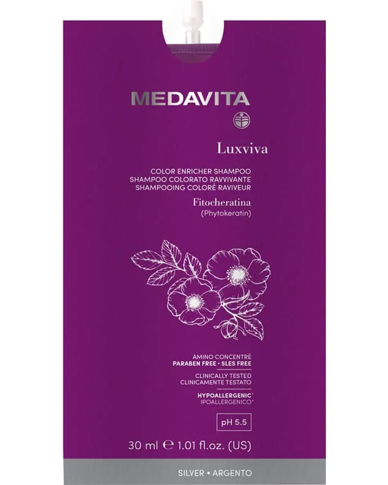 Medavita Silver Color Enricher Shampoo 30 ml 