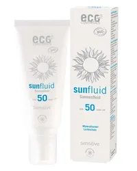 ECO Cosmetics Sonnenfluid LSF50 sensitive 100ml Sonnenschutz 