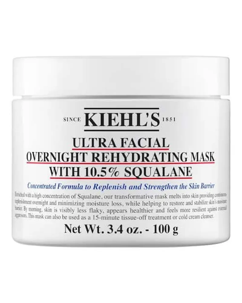 Kiehl's Ultra Facial Overnight Rehydrating Mask with 10,5% Squalane Feuchtigkeitsmasken 100 ml 