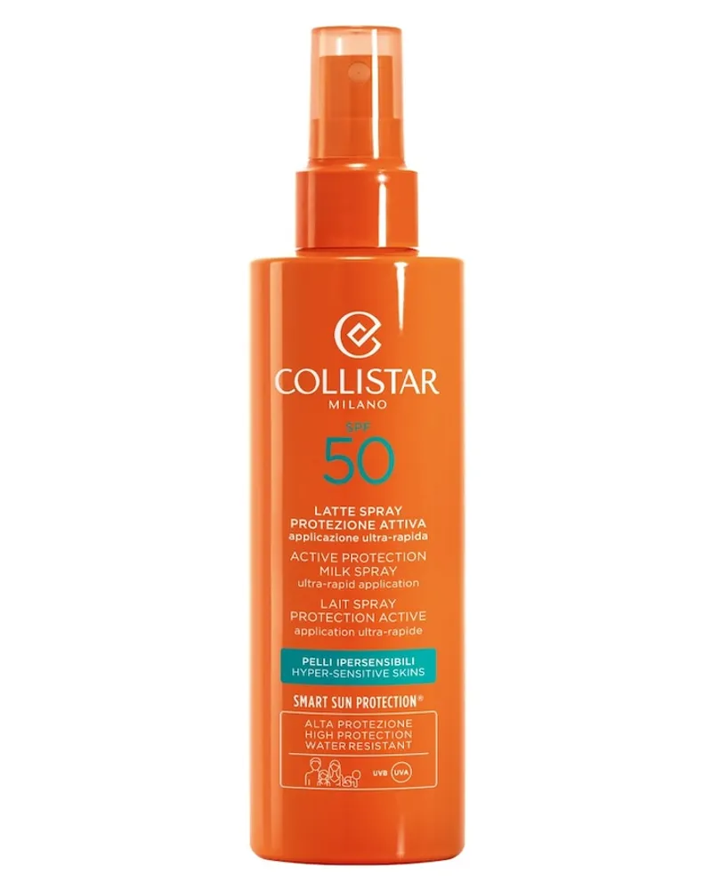 Collistar Abbronzatura Perfetta Active Protection Milk Spray SPF 50 Sonnenschutz 200 ml 