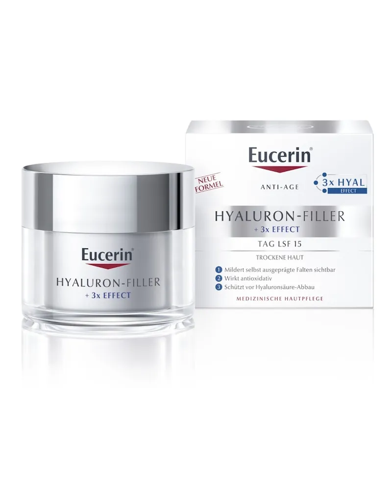 Eucerin Hyaluron-Filler Tagespflege Trockene Haut Anti-Aging-Gesichtspflege 50 ml 