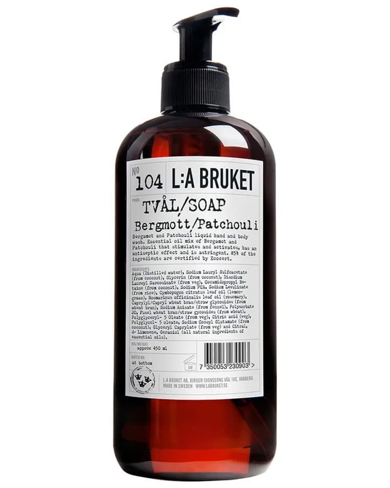 L:A Bruket No.104 Bergamot/Patchouli Seife 450 ml 