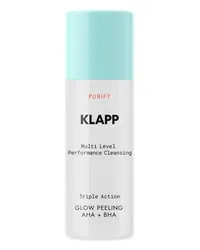 KLAPP Multi Level Performance Cleansing Triple Action Glow Peeling AHA+BHA Gesichtspeeling 30 ml 