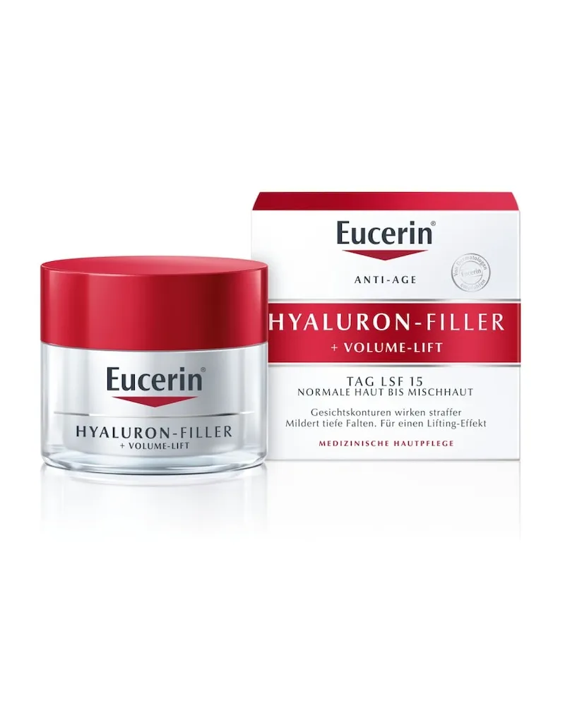 Eucerin Hyaluron-Filler + Volume-Lift Tagespflege für normale Haut bis Mischhaut Gesichtscreme 50 ml 