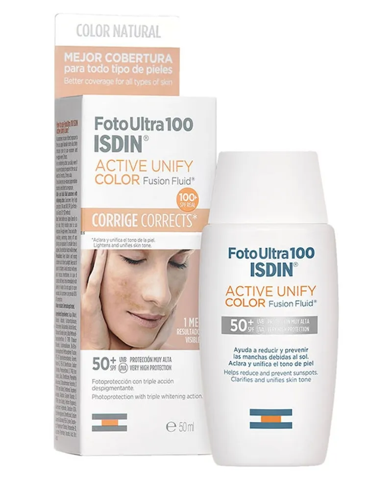 ISDIN Fotoultra 100 Active Unify Color Lsf 50+ Getönter Sonnenschutz 50 ml 