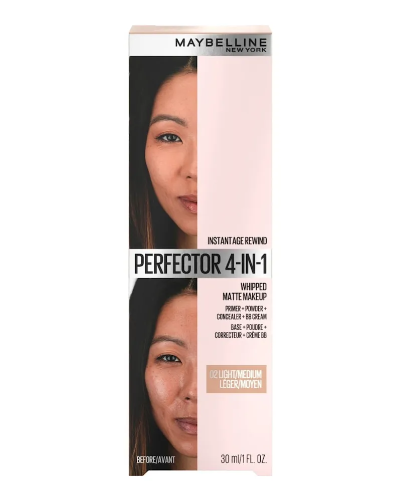 Maybelline Instant Perfector Matte Foundation 30 ml Nr. 02 Light Medium Hellbraun