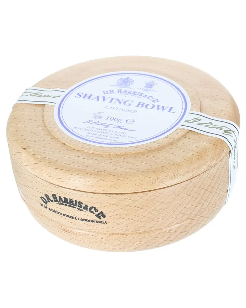 D R Harris Lavender Shaving Soap in Bowl Beech Gesichtsseife 100 g 