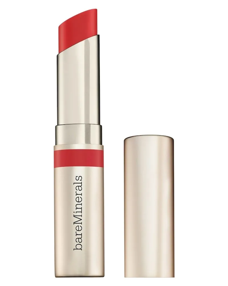 bareMinerals Dewy Lip Gloss-Balm Lipgloss 2.3 g STRENGTH Dunkelrot