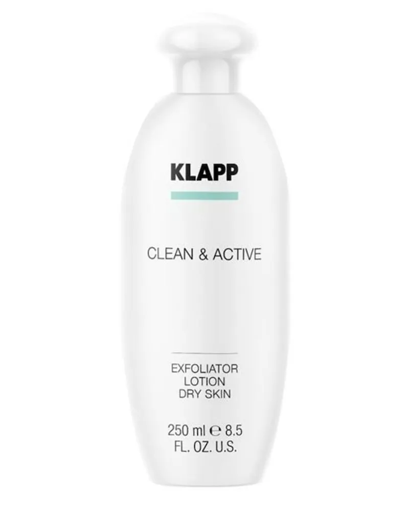 KLAPP Clean & Active Exfoliator Lotion Dry Skin Reinigungsmilch 250 ml 