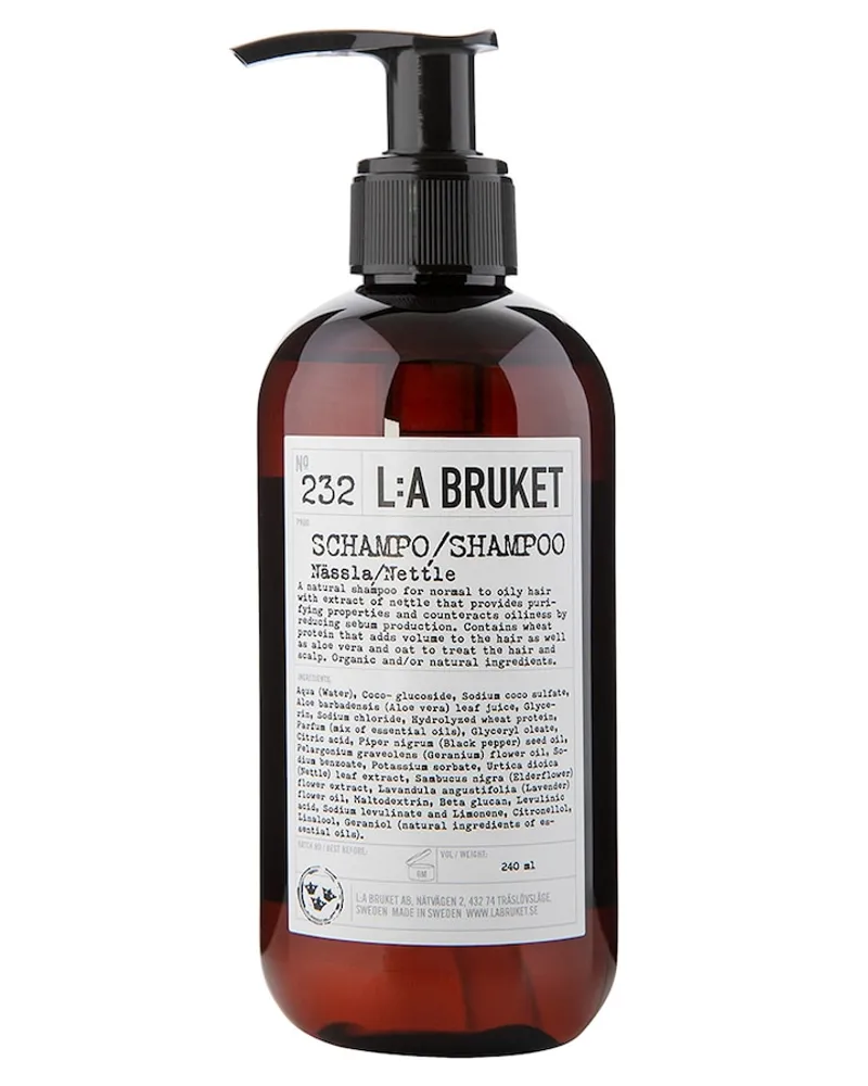 L:A Bruket No. 232 Shampoo Nettle 240 ml 