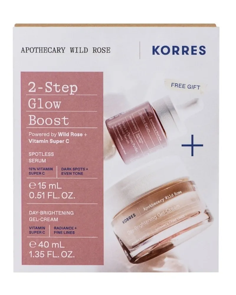 Korres APOTHECARY WILD ROSE Set 2-Step Boost für Glow Gesichtspflegesets 