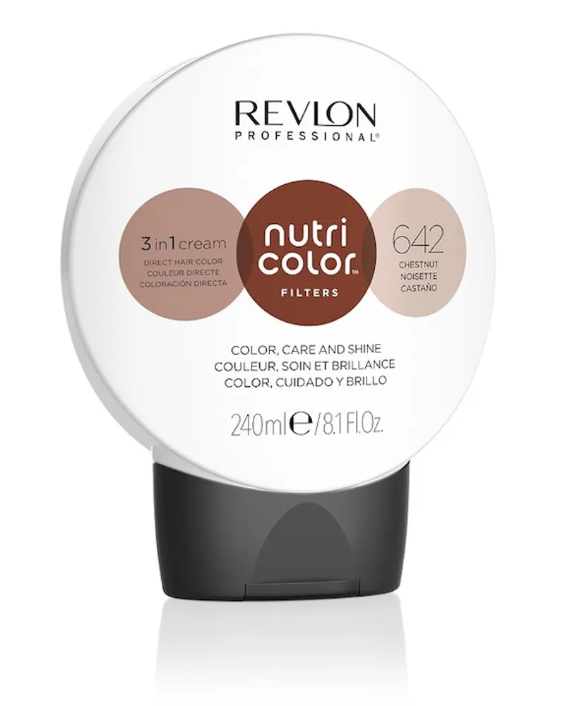 Revlon Nutri Color Filters 3 in 1 Cream Nr. 642 Dunkelblond Kupfer Irisé Haarkur & -maske 240 ml Braun Braun