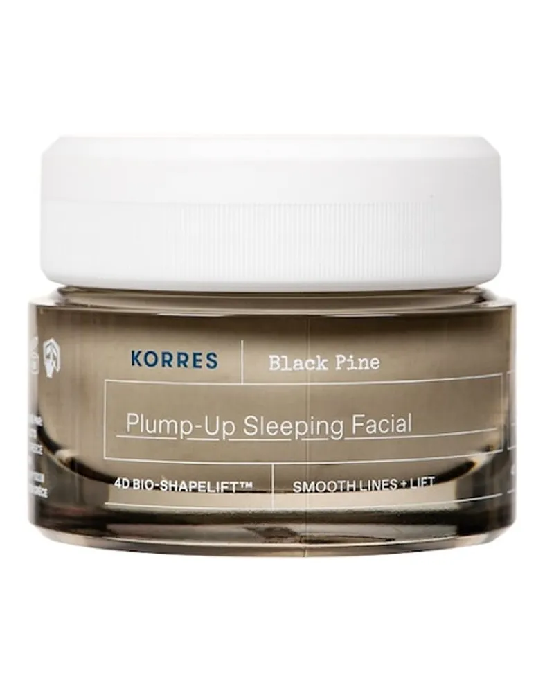 Korres BLACK PINE 4D Bio-ShapeLift™ Aufpolsternde Nachtcreme für straffe Haut 40 ml 