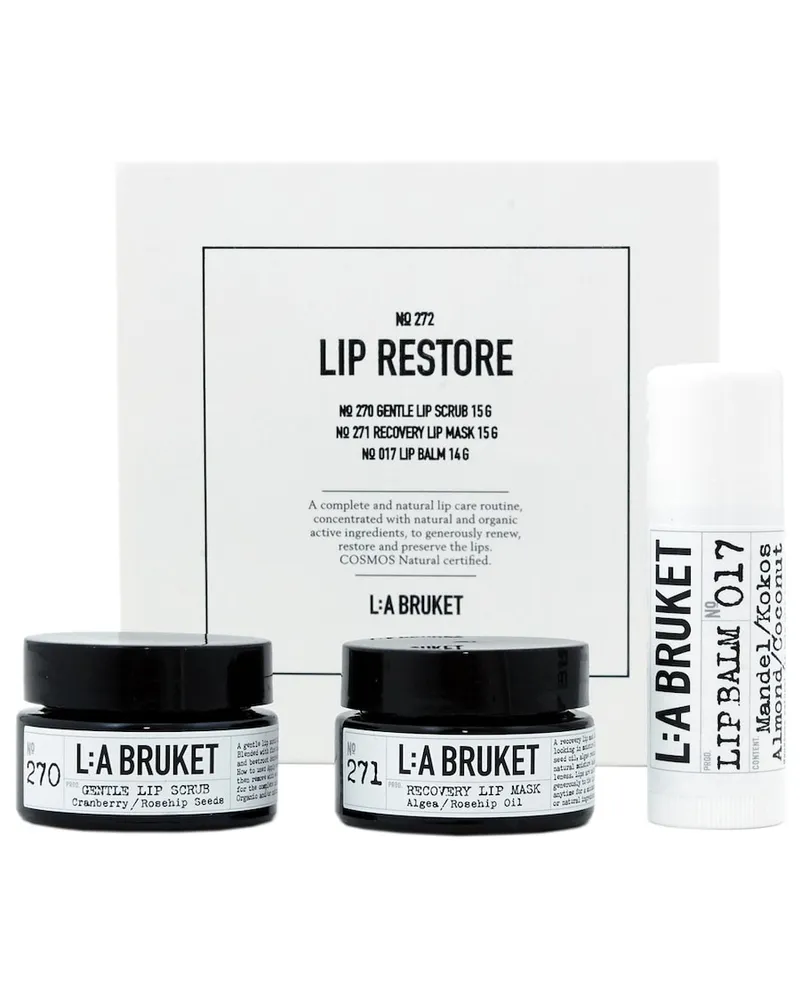 L:A Bruket No. 272 Lip Restore Kit Augen- & Lippenmasken 