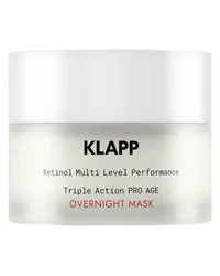 KLAPP Resist Aging Retinol Triple Action Pro Age Overnight Mask Feuchtigkeitsmasken 50 ml 