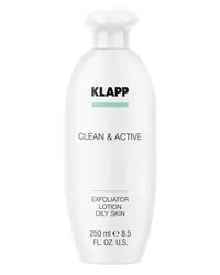 KLAPP Clean & Active Exfoliator Lotion Oily Skin Reinigungsmilch 250 ml 