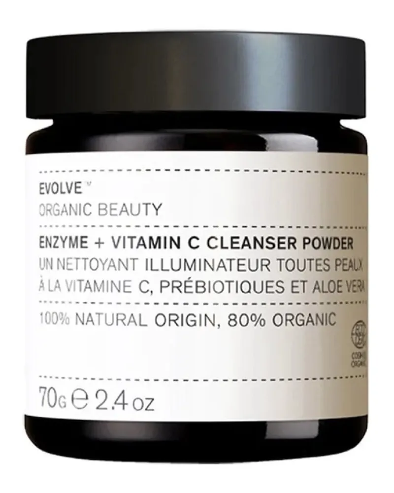 Evolve Organic Beauty Enzyme + Vitamin C Cleanser Powder Gesichtspeeling 70 g 