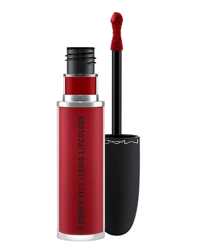 M∙A∙C Powder Kiss Liquid Lippenstifte 5 ml Marrakesh-Mere Dunkelrot