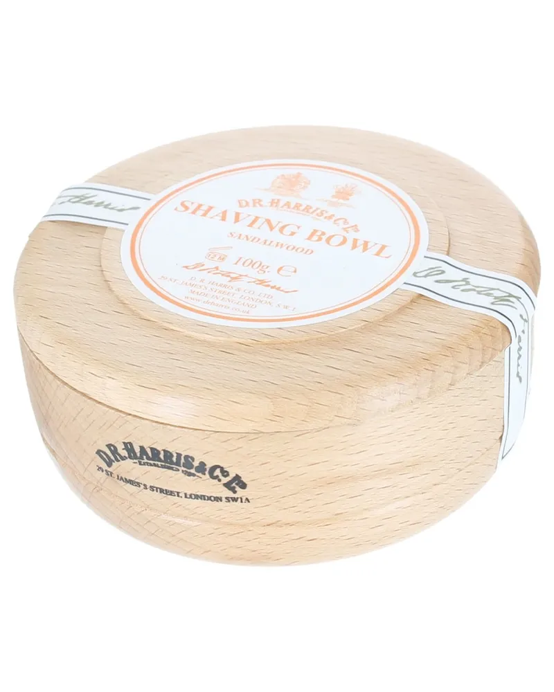 D R Harris Sandalwood Shaving Soap in Beech Bowl Gesichtsseife 100 g 