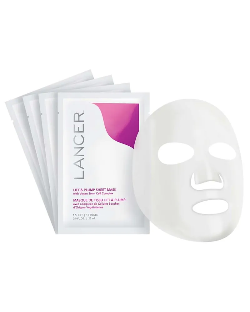 LANCER Lift & Plump Sheet Mask Box 4 Tuchmasken 