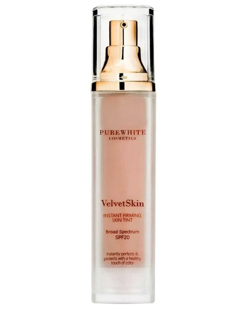 Pure White Cosmetics VelvetSkin Instant Firming Skin Tint SPF20 Foundation 50 ml Tan Hellbraun