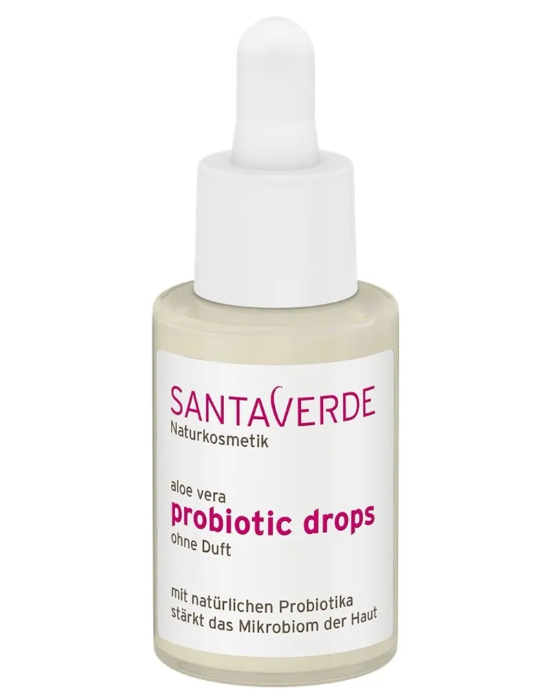 Santaverde Probiotic Drops ohne Duft Hyaluronsäure Serum 30 ml 
