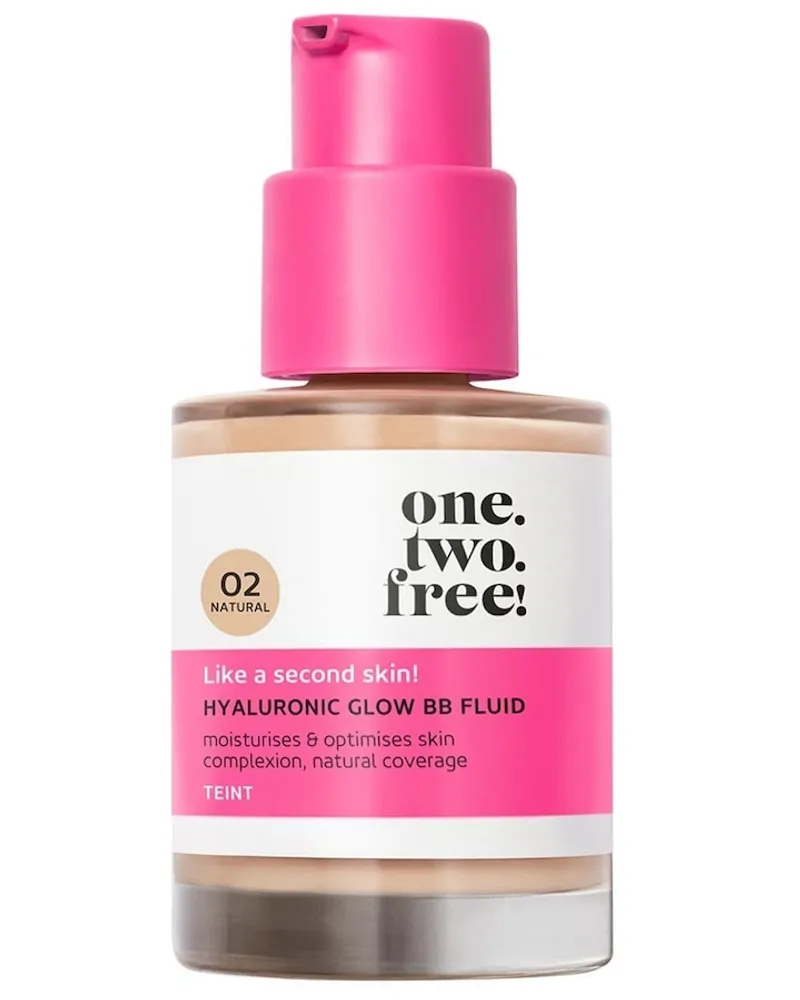 one.two.free! Step 3: Pflege Hyaluronic Glow BB Fluid BB- & CC-Cream 30 ml 03 WARM Hellbraun